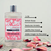 Scented Reed Diffuser Refill Oil 1 Litre British Rose